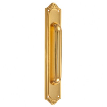 Manillón con Placa 47951 Baño de Oro Grafilado