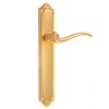Juego Manivelas con Placa 4795 Baño Oro Grafilado