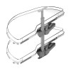 Interior cocina - Bandeja Deslizante Dolphin II Compact Módulo 50 cm Izquierda