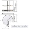 Interior cocina - Bandeja Giratoria Compact 270º Melamina Blanca