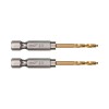 Broca 2,5 mm Shockwave HSS-G HEX Titanio para Metal (Pack 2 uds)