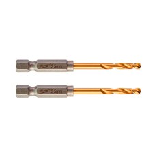 Broca 3,5 mm Shockwave HSS-G HEX Titanio para Metal (Pack 2 uds)