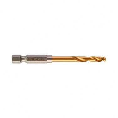 Consumibles para herramientas - Broca 4,5 mm Shockwave HSS-G HEX Titanio para Metal