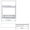Interior cocina - Soporte Paños Extraíble Flat guías laterales M15 Antracita