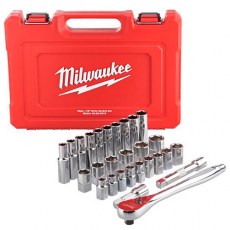 Destornilladores - Estuche 28 Piezas MILWAUKEE de Vasos y Carracas