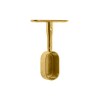 Soporte Lateral Oval Cerrado 31x16 mm Dorado