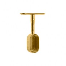 Soporte Lateral Oval Cerrado 31x16 mm Dorado