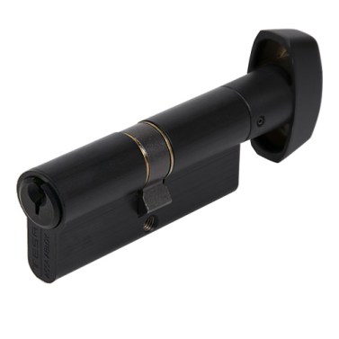 Cilindro Estándar 503B con Botón 30x30 Negro Mate
