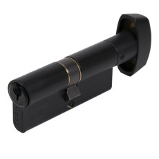 Cilindro Estándar 503B con Botón 30x40 Negro Mate
