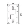 Pernio 507 140x55 mm Negro Derecha