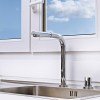 TEKA Grifo Cocina Extraíble Caño Alto AUK 983 Bajo Ventana Cromo