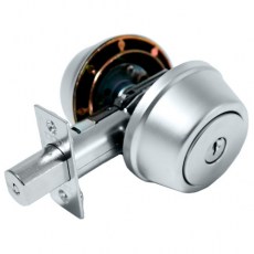 Cerrojo 517 Llave/Llave Entrada 60 y 70 mm Cromo Mate
