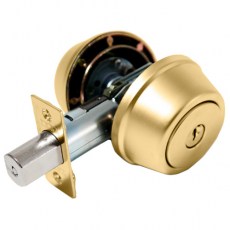 Cerrojo 517 Llave/Llave Entrada 60 y 70 mm Latón Pulido