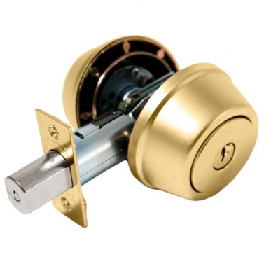 Cerrojo 517 Llave/Llave Entrada 60 y 70 mm Latón Pulido