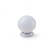 Pomo Polidur 5202 Ø28 mm Blanco