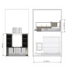 Interior cocina - Kit Cesto Bajo Fregadero para Frontal 800F