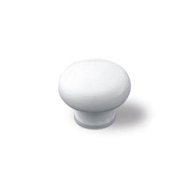 Pomos mueble - Pomo Polidur 5222 Ø32 mm Blanco