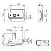 Cerrojos y Cerraduras de sobreponer - Cerradura Eléctrica 52N Solo Resbalón Reversible Llave y Botón