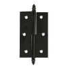 Bisagras y pernios de forja - Bisagra 541 70x45 mm Derecha Negro con Remate