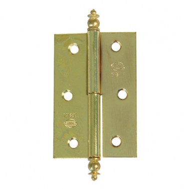 Bisagras de pala - Bisagra 541 70x45 mm Izquierda Latonada con Remate