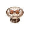 Pomos mueble - Pomo Retro 37mm Mariposa 1 Cuero Viejo