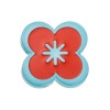 Pomo Nylon Kidline 43x43 mm Flor Azul y Rojo