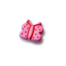Pomo Nylon Kidline 45x42 mm Mariposa Rosa