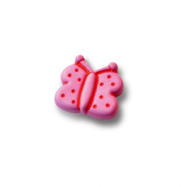 Pomo Nylon Kidline 45x42 mm Mariposa Rosa