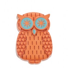 Pomo Nylon Kidline 34x49 mm Búho Naranja