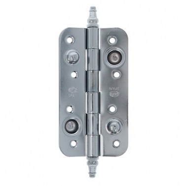 Bisagras de seguridad - Bisagra Seguridad 566 150x80 mm Canto Redondo Con Remate Cromo Brillo
