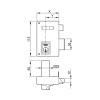 Cerradura Sobreponer YALE 56A 60mm Cilindro Pera Derecha Marrón