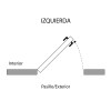 Cerradura Sobreponer YALE 56A 60mm Cilindro Pera Izquierda Marrón
