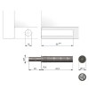 Pulsador Corto K-Push Tech 50 mm Antaro