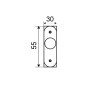 Tiradores armario - Tirador Maletero 5755 Inox