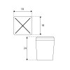 Pomos mueble - Pomo Traditional 582 18mm Cuero Mate