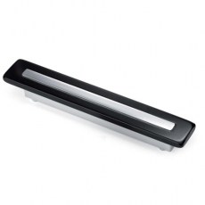 Tiradores mueble - Tirador Acrylic 5981 240 mm Níquel Cepillado y Negro