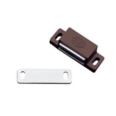 Cierre Imán Rectangular Mod. 5 43x15 mm Marrón