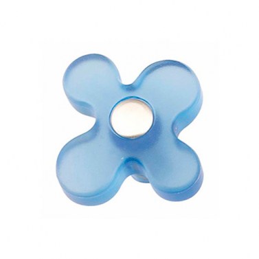 Pomos mueble - Pomo Candy 608 ABS Flor Azul