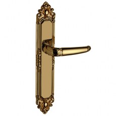 Manivelas con placa - Juego Manivelas con Placa 610 Bronce Inglés