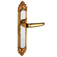 Manivelas con placa - Juego Manivelas con Placa 610 Cromo y Oro