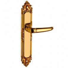 Manivelas con placa - Juego Manivelas con Placa 610-S Baño Oro