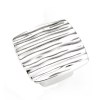 Pomo Cuadrado Rough 6150 42x42 mm Cromo Brillo