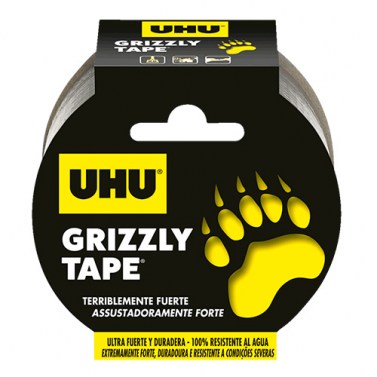 Adhesivos y selladores - UHU Cinta Americana GRIZZLY TAPE 25 metros