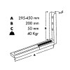 Juego Soporte Microondas Extensible MW-1 Plata Mate