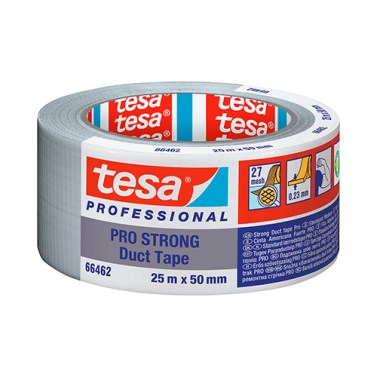 Cinta Americana Tesa Pro Strong Duct Tape 25 metros 50mm Gris