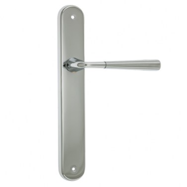 Manivelas con placa - Juego Manivelas NOXIA con Placa LINK-B Cromo Brillo/Mate