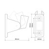Accesorios y ayudas baño - Soporte Ducha Regulable Bay Cromo Brillo