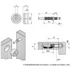 Excéntrica Forte Ø35 + Tornillo M8x64 mm