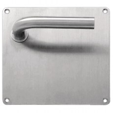 Manivelas con placa - Juego Manivelas con Placa Grande Falcon Inox AISI 316