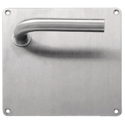 Manivelas con placa - Juego Manivelas con Placa Grande Falcon Inox AISI 316